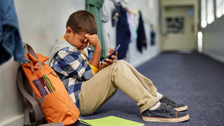 Sad Child because of Bullying